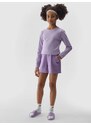 4F Sportiniai šortai mergaitėms - violetiniai