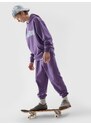 4F Sportinės jogger kelnės berniukams - violetinės