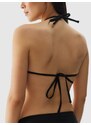 4F Moteriško maudymosi kostiumėlio bikini viršus - juoda