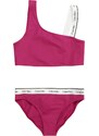 Calvin Klein Swimwear Bikinis 'Meta Legacy' purpurinė / balta