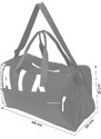 ARMANI EXCHANGE Kelioninis krepšys juoda / balta