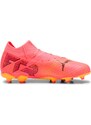 PUMA Sportiniai batai 'Future 7 Pro' šviesiai geltona / koralų splava / šviesiai rožinė / juoda