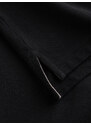 Ombre Clothing Vyriški pique trikotažo polo marškinėliai - juodi V1 S1374