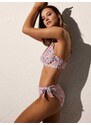 Ysabel Mora liekninantis bikini maudymosi kostiumėlis "Garden Multicolor Flower Print"