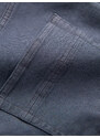 Ombre Clothing Vyriškos džinsinės kelnės be trynimo SLIM FIT - tamsiai mėlynos V4 OM-PADP-0148
