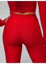 Raudonas moteriškas sportinis dviejų dalių kostiumas OZONEE O/22060Z