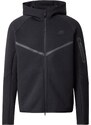 Nike Sportswear Džemperis 'Tech Fleece' tamsiai pilka / juoda