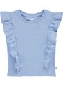 WE Fashion Marškinėliai šviesiai mėlyna