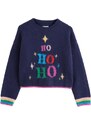 Next Megztinis 'Christmas Ho Ho Ho' tamsiai mėlyna / tamsiai žalia / tamsiai rožinė / ryškiai raudona