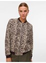 VERO MODA Demisezoninė striukė 'VMCOCO' smėlio spalva / šokolado spalva