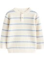 Next Megztinis 'Henley' kremo / mėlyna