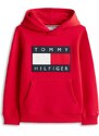TOMMY HILFIGER Megztinis be užsegimo 'Heritage' tamsiai mėlyna jūros spalva / raudona / balta