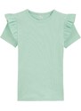 WE Fashion Marškinėliai 'Meisjes' šviesiai žalia