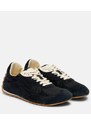 Bottega Veneta Orbit Flash suede-trimmed sneakers