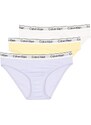 Calvin Klein Underwear Apatinės kelnaitės šviesiai geltona / levandų spalva / balta
