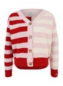Pepe Jeans Kardiganas 'Kimma' rožinė / raudona / natūrali balta